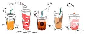 奶茶手绘