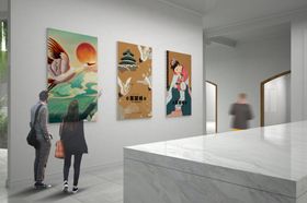 画展场景样机