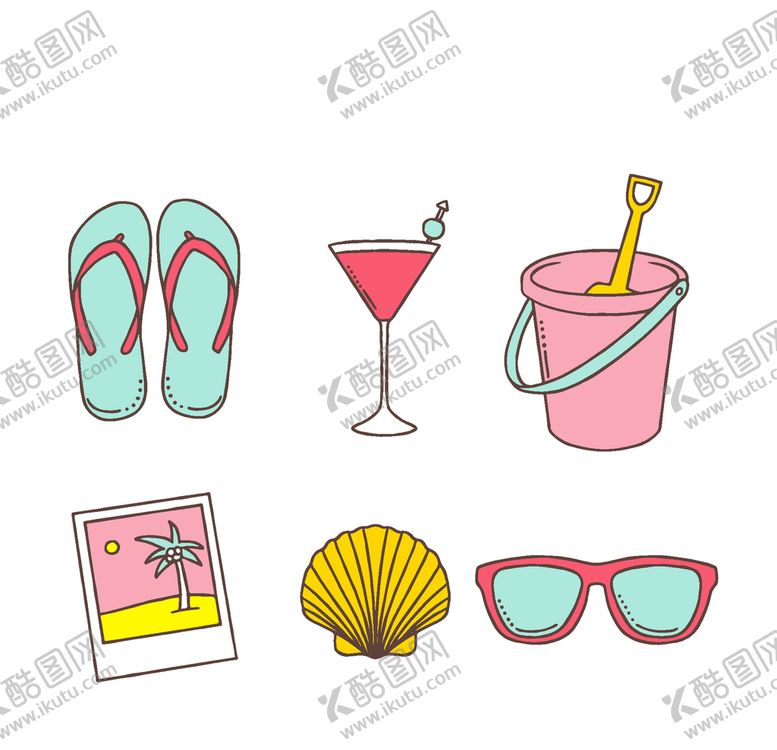 编号：49636809300028422800【酷图网】源文件下载-夏日元素