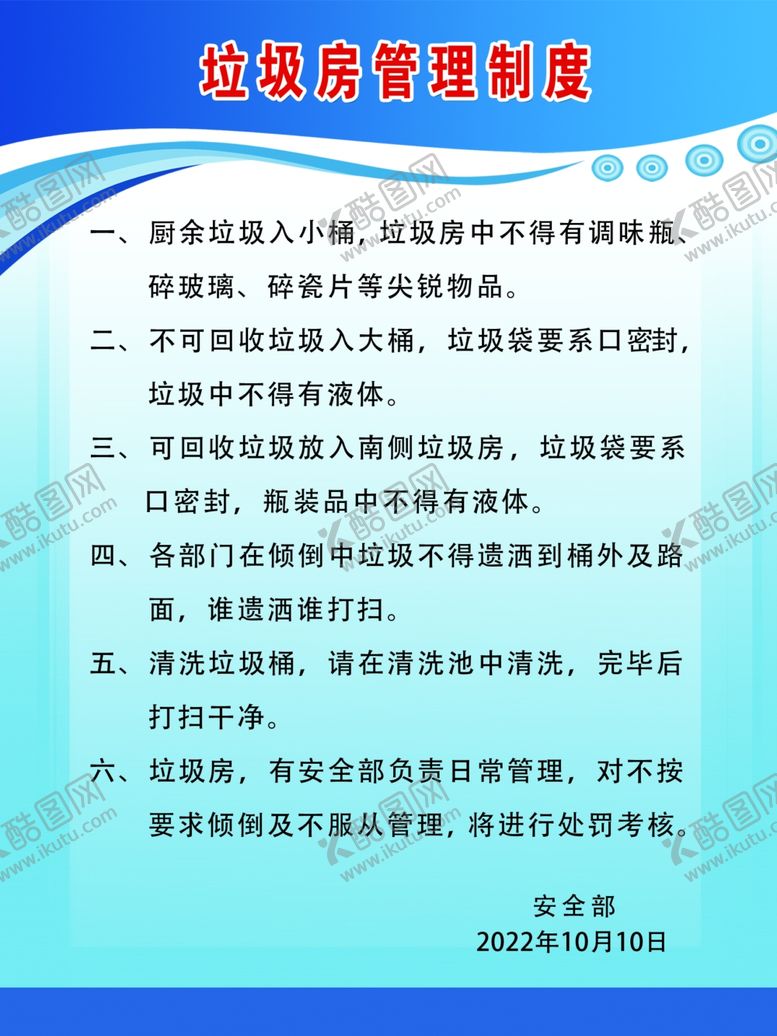 编号：90524412051445189282【酷图网】源文件下载-垃圾管理制度