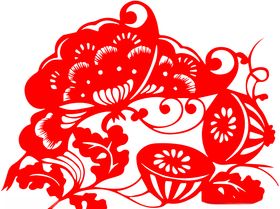 荷花剪纸