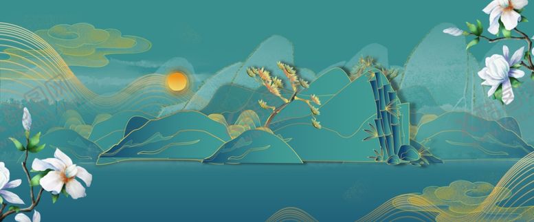 编号：93629207030312407493【酷图网】源文件下载-立体山水
