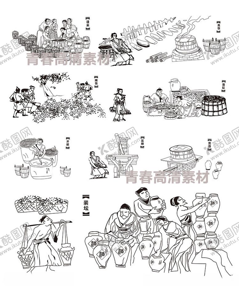 编号：32194602130448342286【酷图网】源文件下载-酿酒工艺图