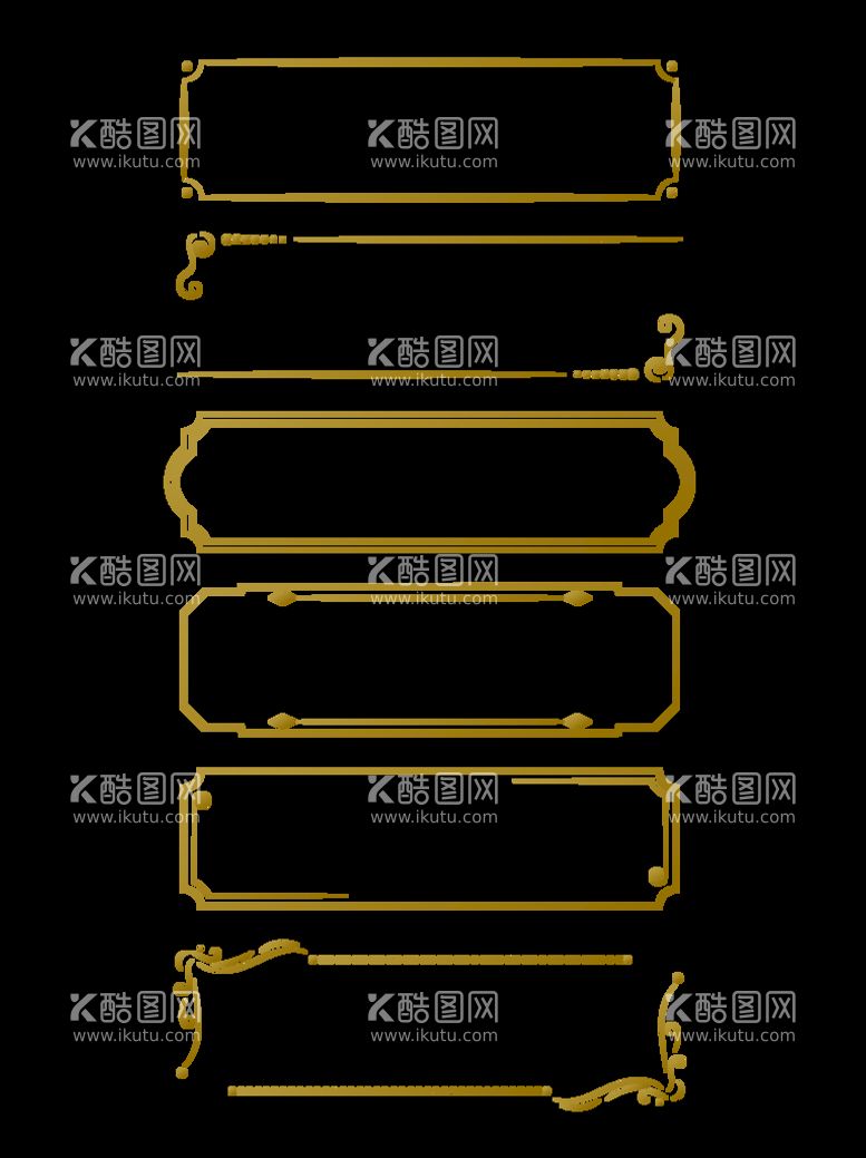 编号：91562709221502281356【酷图网】源文件下载-欧式边框文本框