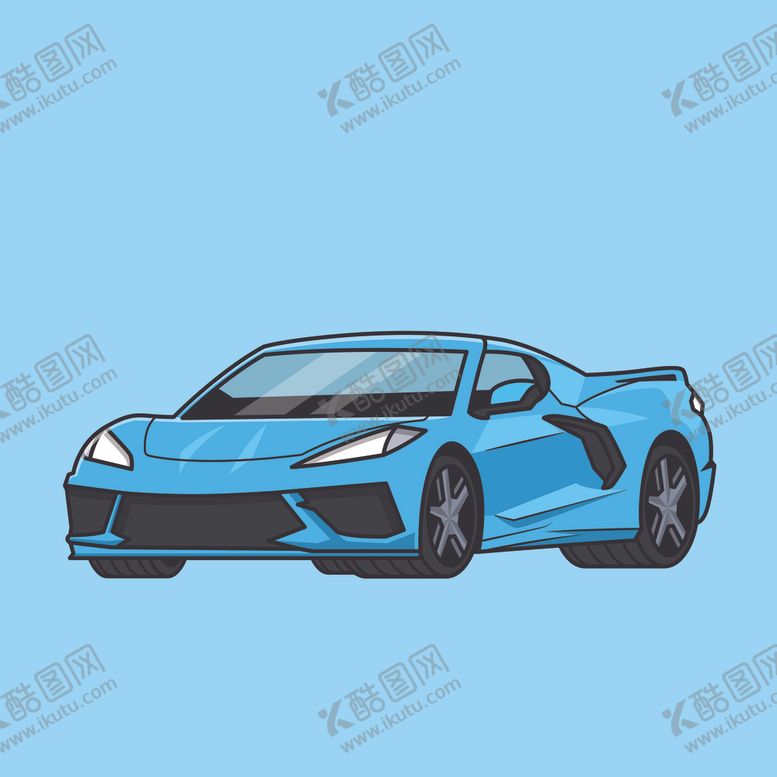 编号：53037001151443294164【酷图网】源文件下载-矢量卡通跑车