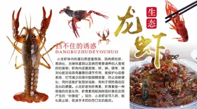 小龙虾海报水煮展架宣传单