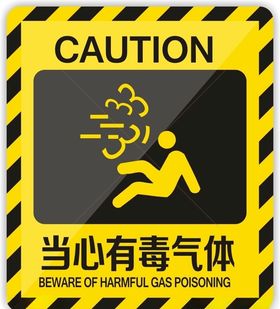 当心有毒气体