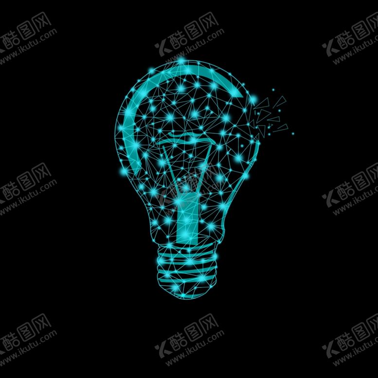 编号：31380810050940591656【酷图网】源文件下载-科技感思维灯泡