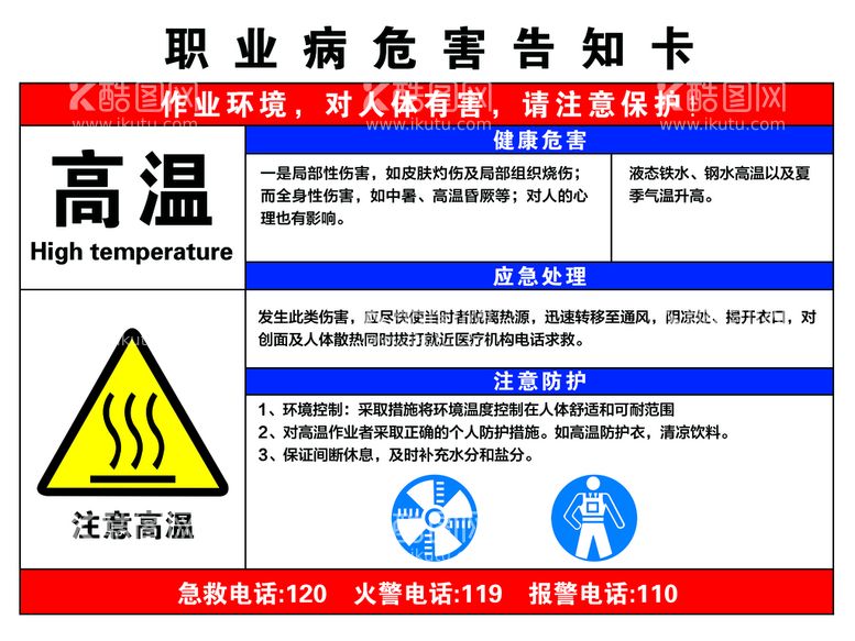 编号：68791010051444194160【酷图网】源文件下载-职业病危害告知卡