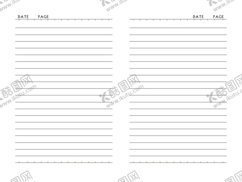 编号：61112401270916024561【酷图网】源文件下载-笔记本内页