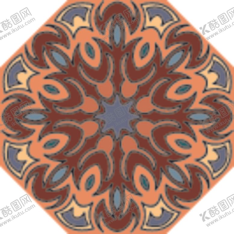 编号：98343509200623405878【酷图网】源文件下载-古典少数民族花纹底纹矢量