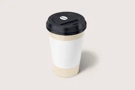 咖啡杯样机茶饮料VIS纸模版