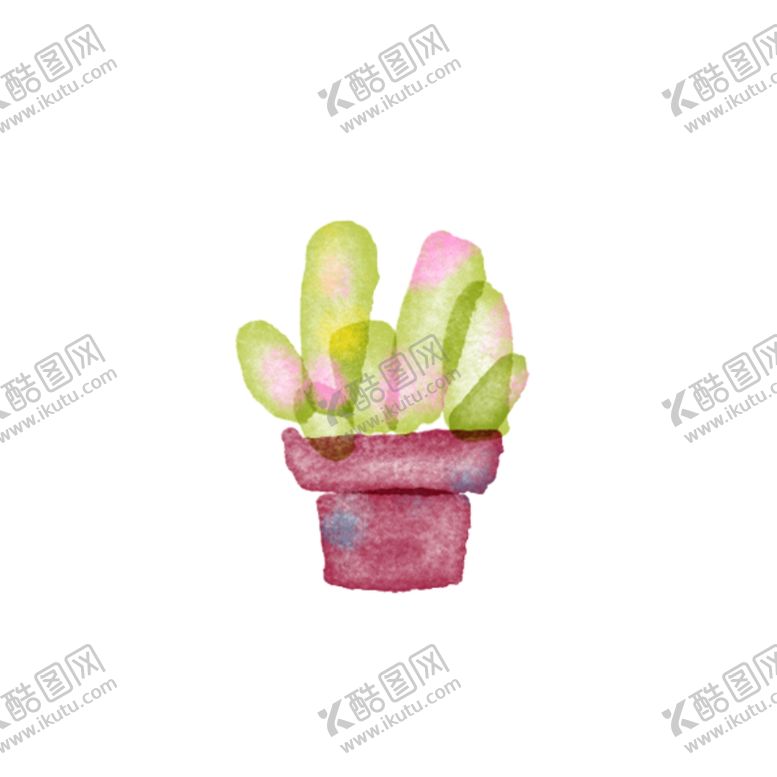 编号：67983307130722501641【酷图网】源文件下载-水彩植物