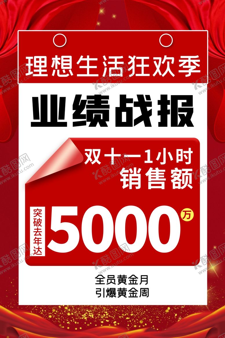 编号：79325112102148269758【酷图网】源文件下载-双11喜报