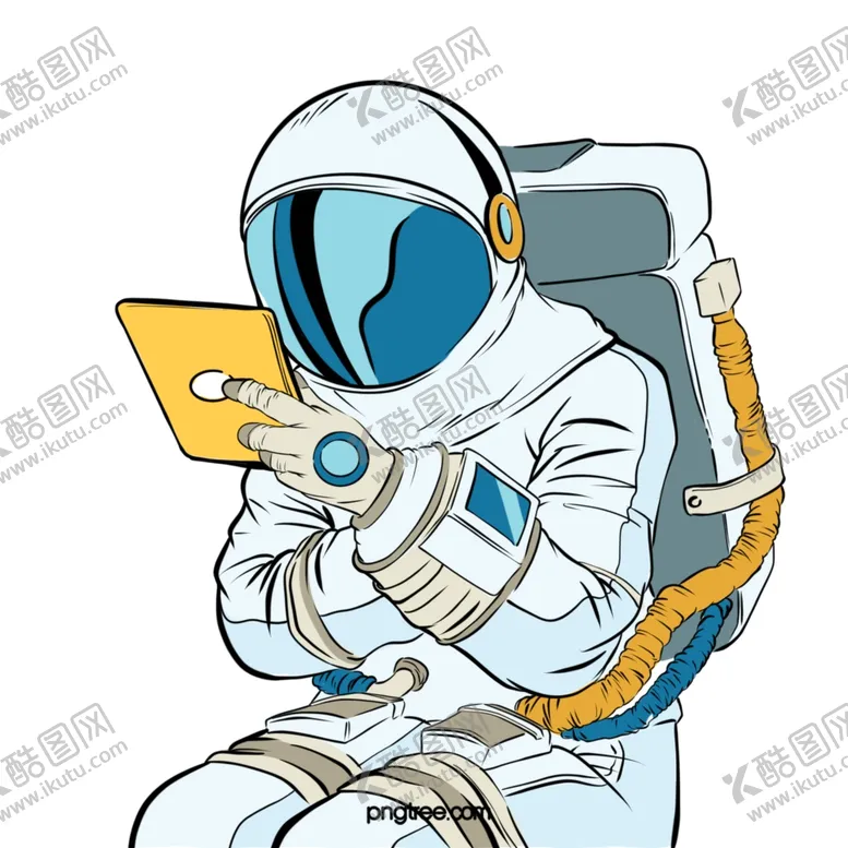 编号：70691703171847256351【酷图网】源文件下载-卡通航天宇航员宇宙手绘插画图片