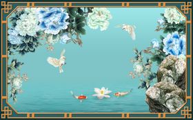 新中式花鸟轻奢地毯
