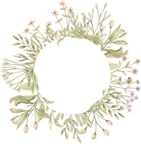 手绘花环