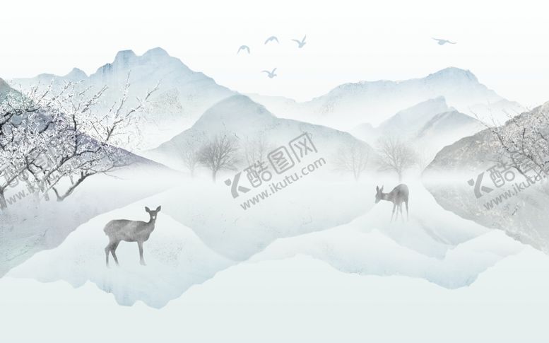 编号：24613305130039272633【酷图网】源文件下载-新中式山水