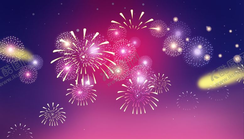 编号：60666510020013337771【酷图网】源文件下载-烟花炫彩五光十色花火节