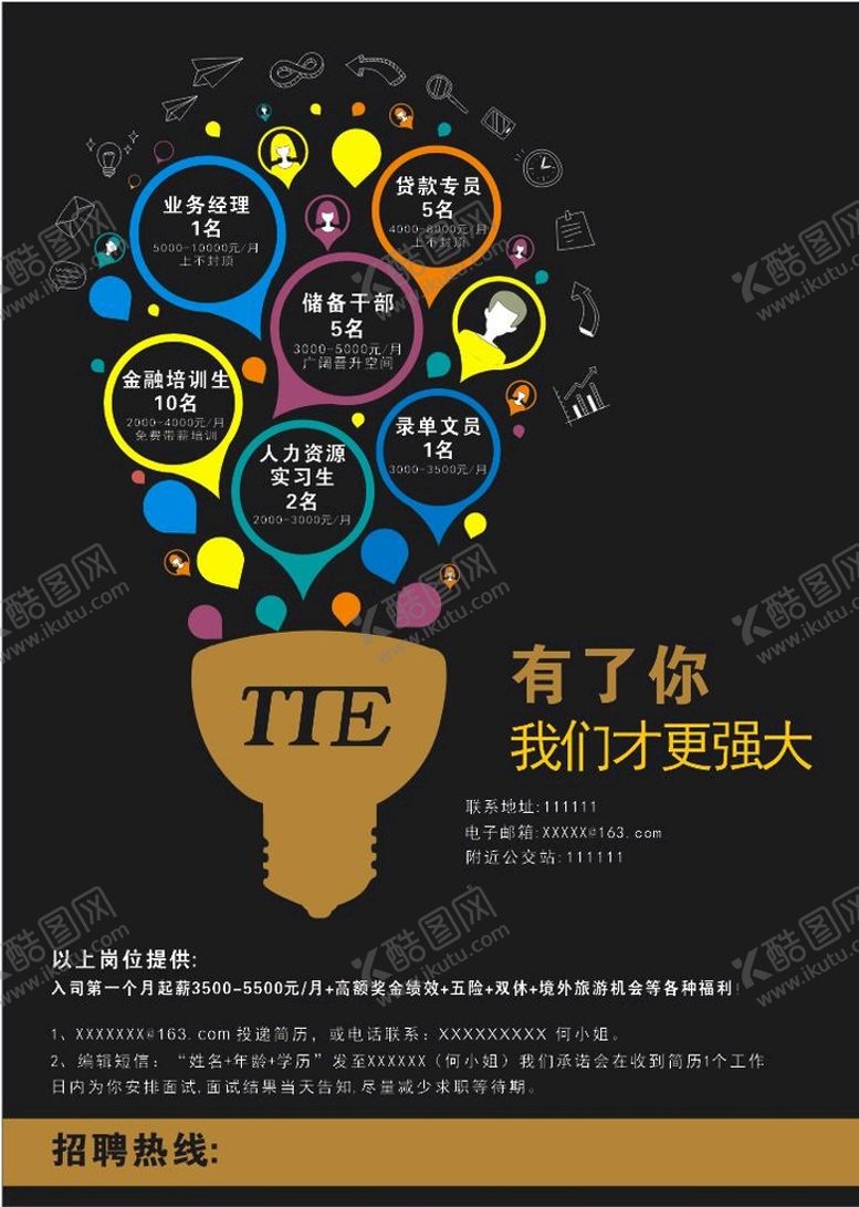 编号：60557101270248135916【酷图网】源文件下载-招聘海报