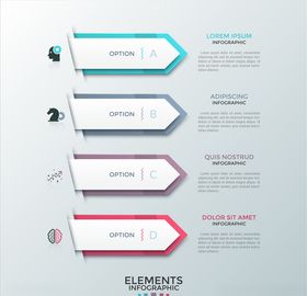高端商务信息矢量图表