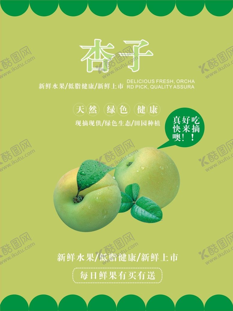 编号：99587202070914444112【酷图网】源文件下载-杏子海报