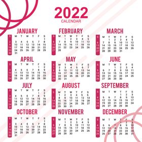 2022年台历新模板