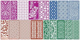 窗花镂空花纹屏风隔断雕花