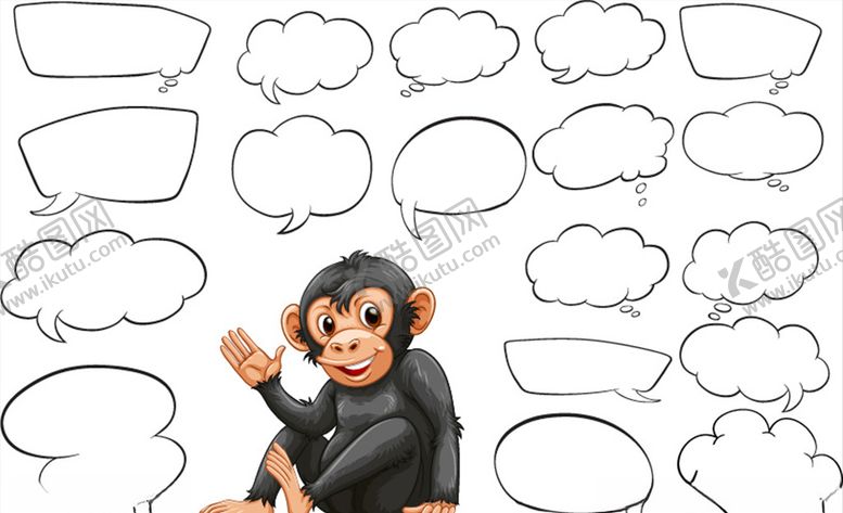 编号：30585109240615495465【酷图网】源文件下载-卡通猴子