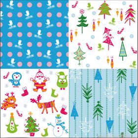 多彩圣诞主题图案集合