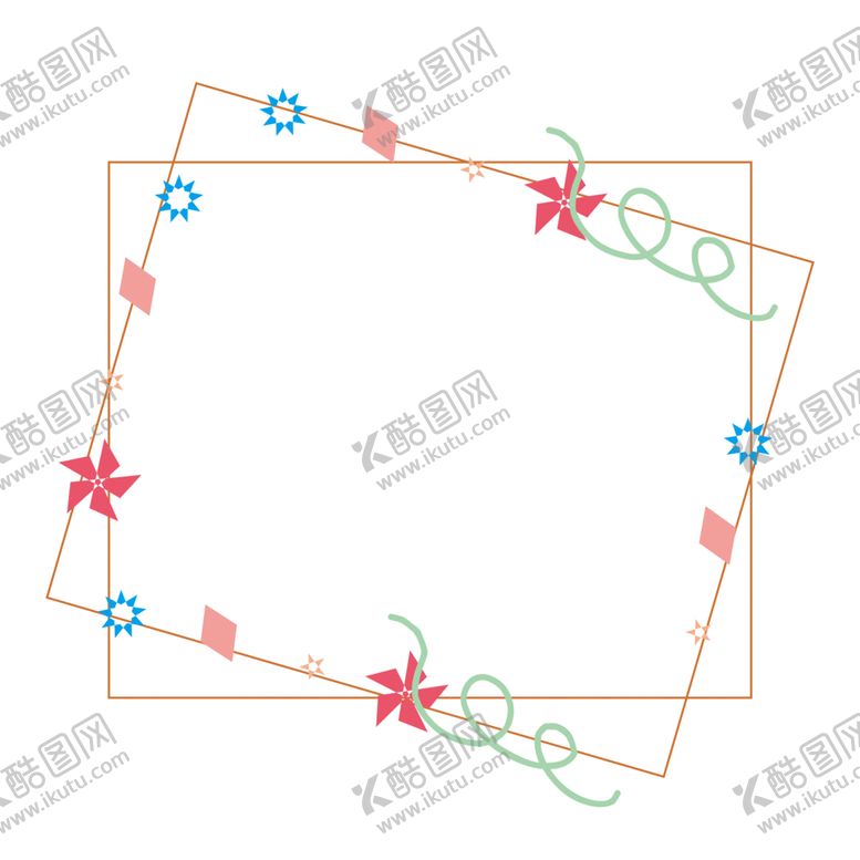 编号：35401005151359153055【酷图网】源文件下载-卡通边框简洁边框