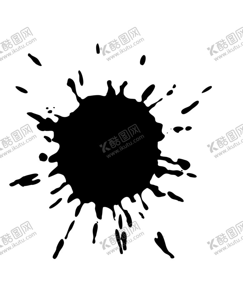 编号：93161210021758527233【酷图网】源文件下载-墨迹溅墨水墨元素墨溅