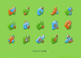 多彩立体应用图标集合