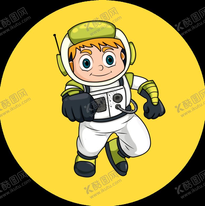 编号：49352009272301200734【酷图网】源文件下载-宇航员儿童插画