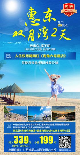 惠东双月湾2天海报