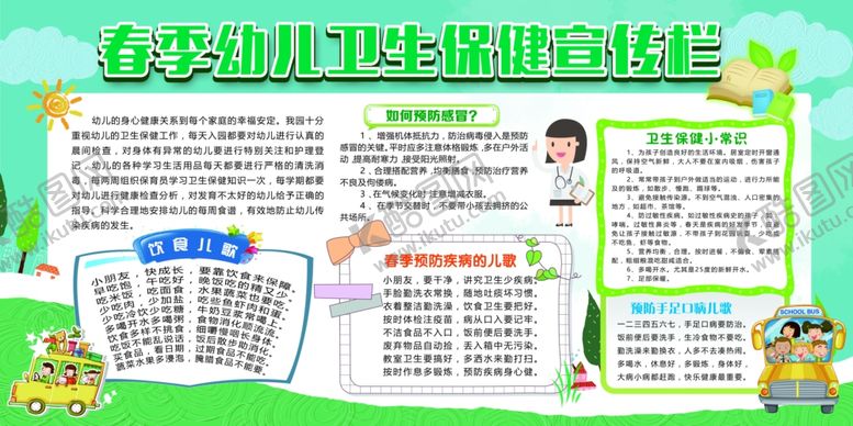 编号：28335705082314007625【酷图网】源文件下载-幼儿保健宣传栏
