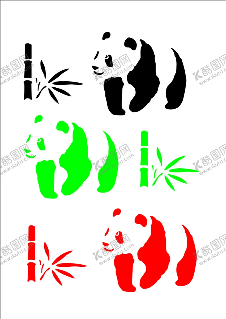 编号：10697510182237196669【酷图网】源文件下载-熊猫和竹子