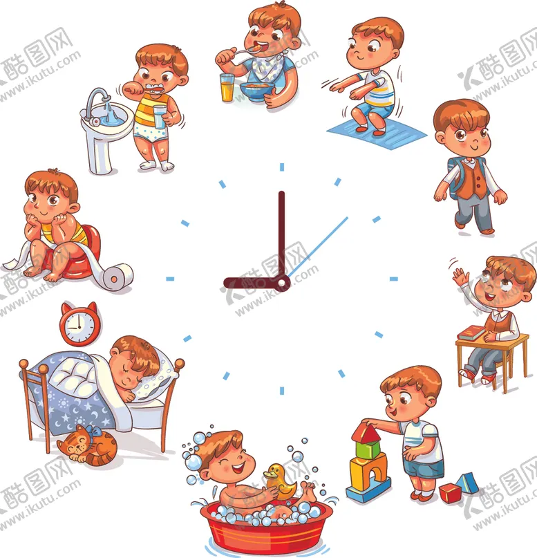 编号：66547707030508339602【酷图网】源文件下载-卡通儿童人物背景矢量素材