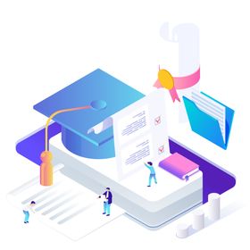 科技扁平插画卡通3D商务app图案社交网络云