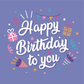 可爱生日快乐标题设计