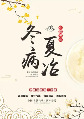 中医养生海报保健名药文化