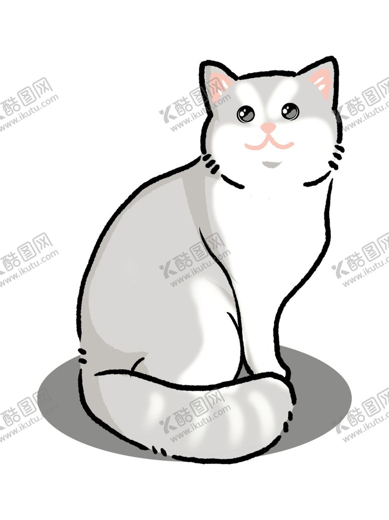 编号：19535003010717203191【酷图网】源文件下载-卡通猫咪插画