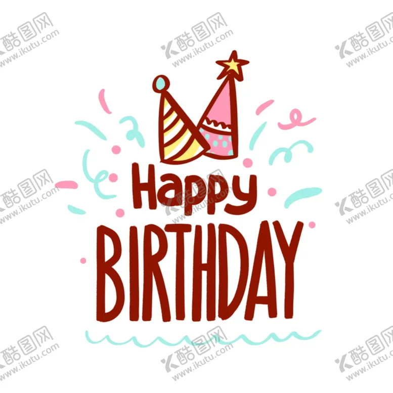 编号：97230602130523227545【酷图网】源文件下载-英文生日快乐花体字