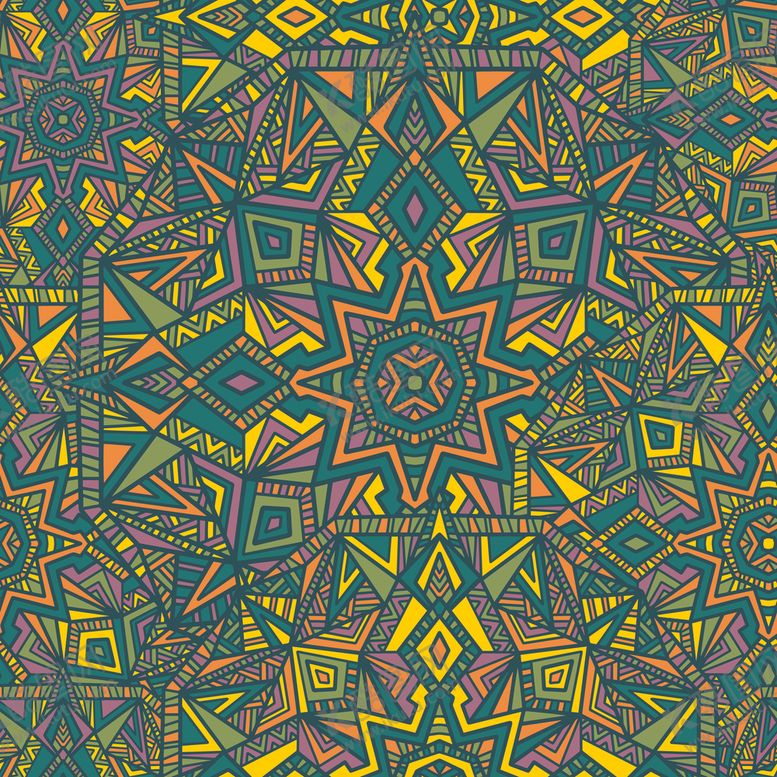 编号：15017810041502382608【酷图网】源文件下载-古典多彩底纹