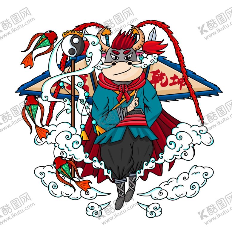 编号：24703705131951547484【酷图网】源文件下载-牛年卡通形象