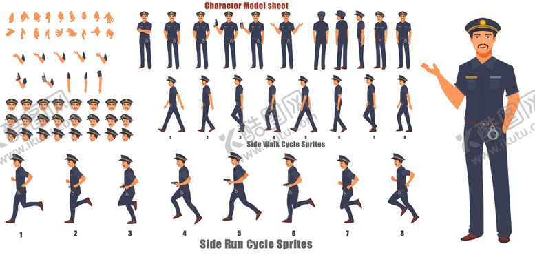 编号：80576910060903089721【酷图网】源文件下载-卡通职业