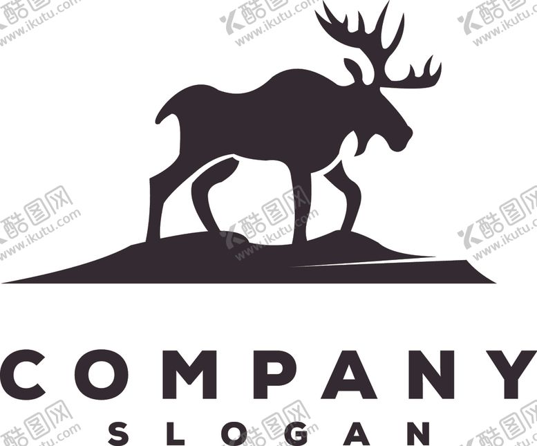 编号：24539909160255112145【酷图网】源文件下载-鹿头标志