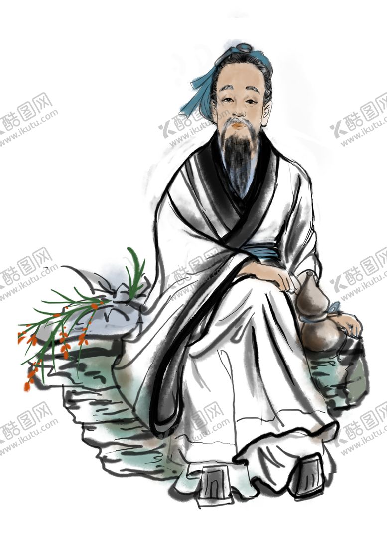 编号：30799301131423039601【酷图网】源文件下载- 手绘文人墨客图片