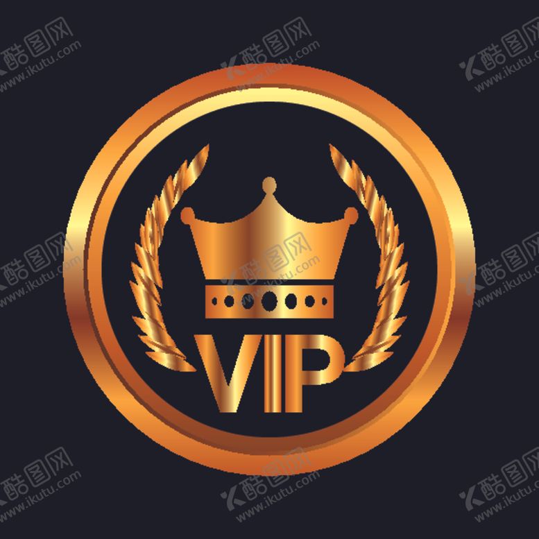 编号：81041310232056094170【酷图网】源文件下载-金色VIP标签