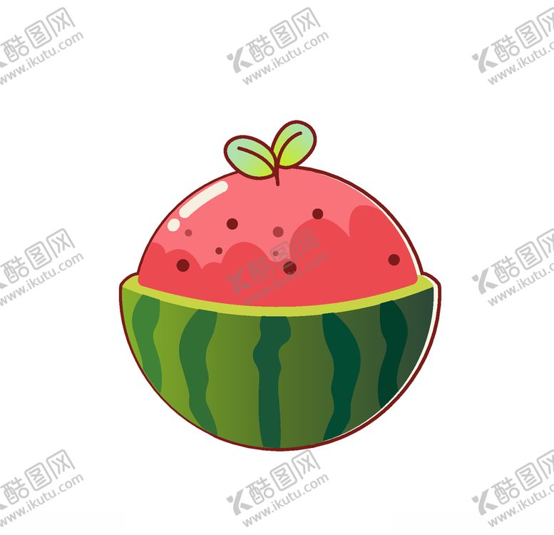 编号：32958703122144572488【酷图网】源文件下载-可爱卡通西瓜